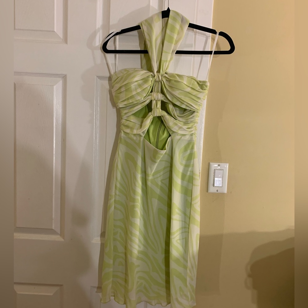 Ronny Kobo Tie Neck Dress